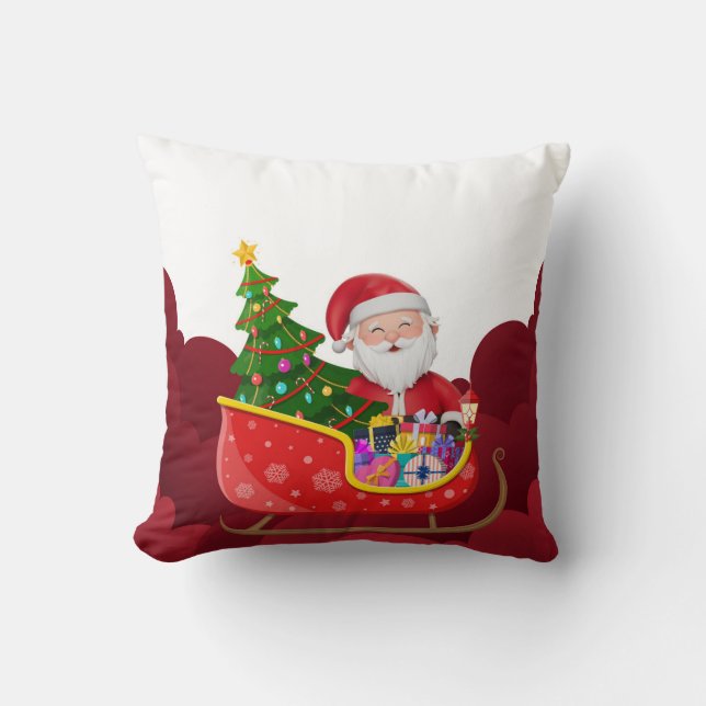 Santa Claus Pillow Kudde (Framsida)