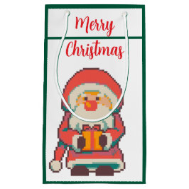 Santa Claus Pixelart Merry Christmas, Pixel Art 