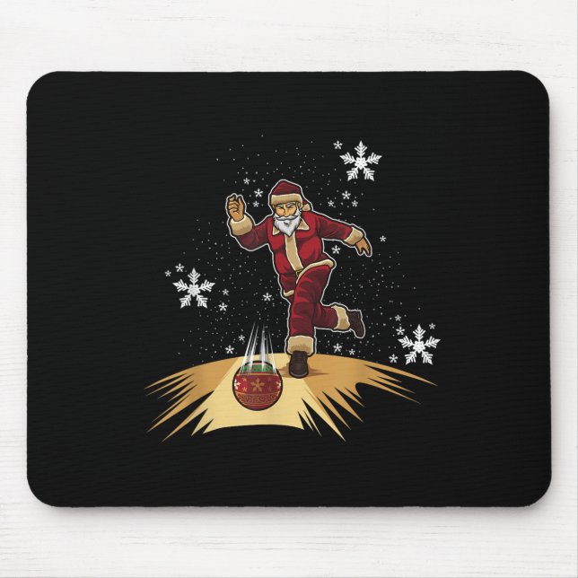 Santa Claus Plays Bowling - Xmas Gift For Your Bow Musmatta (Framsidan)