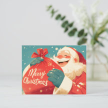 Santa Claus Preparing Christmas Gifts