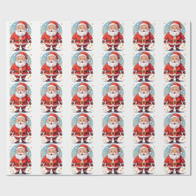 Santa Claus Presentpapper (Platt)