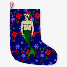 santa claus redhead merman ugly xmas mermaid gifts liten julstrumpa