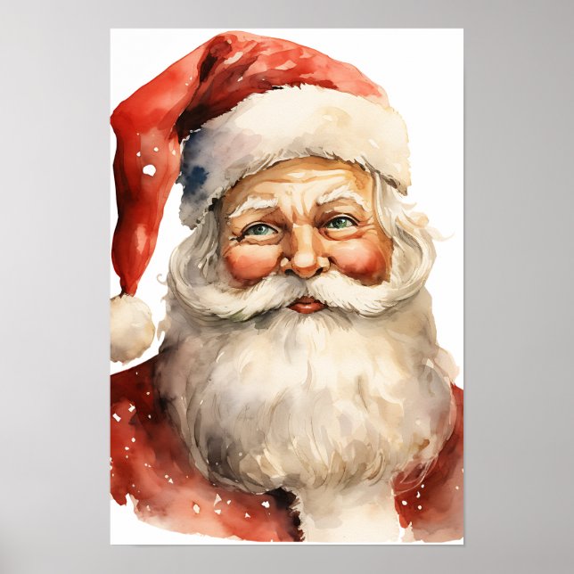 Santa Claus Retro Christmas Poster (Framsidan)
