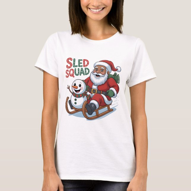 Santa Claus Shirt Vintage Christmas 2025 T Shirt  (Framsida)