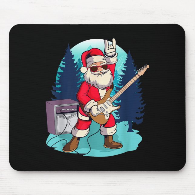 Santa Claus Shirts For Guitarists Musicians Gift C Musmatta (Framsidan)