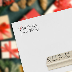 Santa Claus Signature Christmas V Rubber Stamp Stämpel
