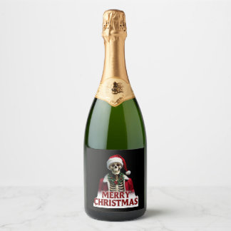 Santa Claus Skeleton Outfit Skull Funny Christmas 