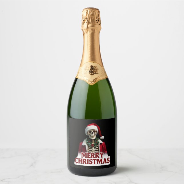 Santa Claus Skeleton Outfit Skull Funny Christmas  (Framsida)