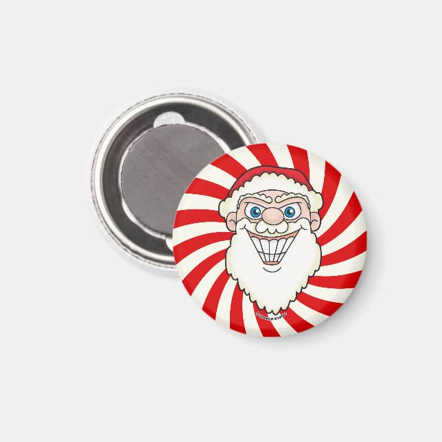 Santa Claus Starburst Screwball Graphics Magnet (Front/Back)