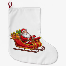 Santa claus stor julstrumpa