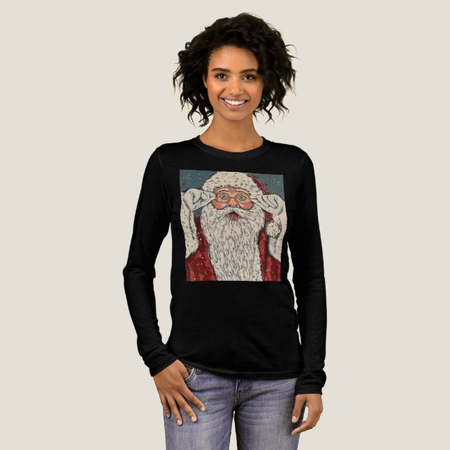 Santa Claus Surprised T Shirt (Hel framsida)