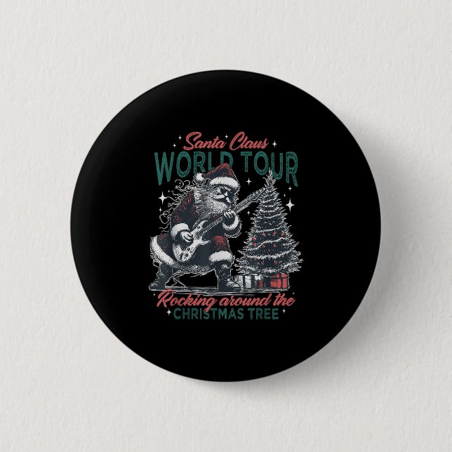 Santa Claus World Tour Rocking Around The Christma Knapp (Framsida)