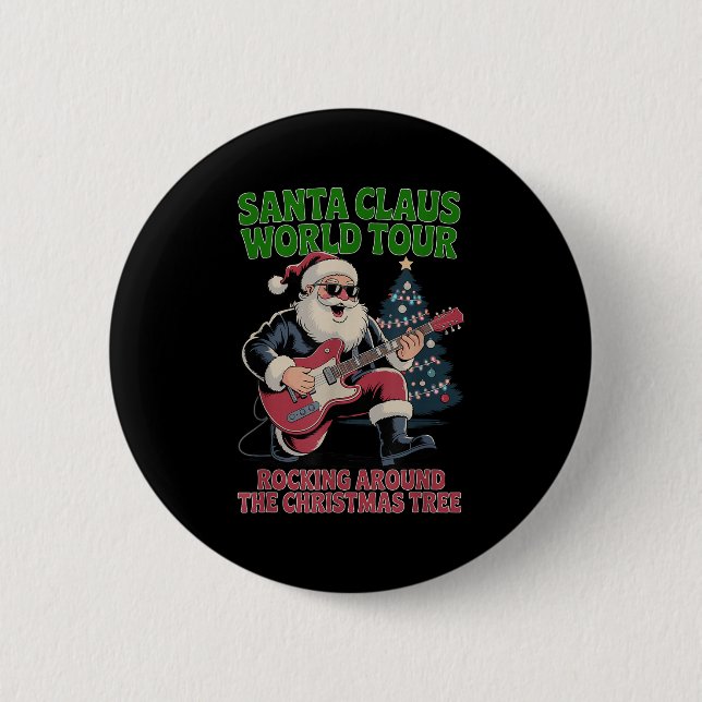 Santa Claus World Tour Rocking Around The Christma Knapp (Framsida)