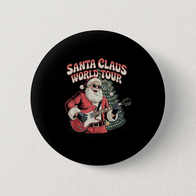Santa Claus World Tour Rocking Around The Christma Knapp (Framsida)