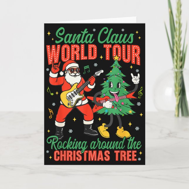 Santa Claus World Tour Rocking Around The Jul Kort (Framsida)