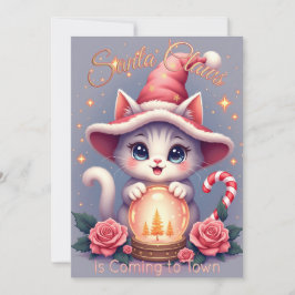 Santa Claws – Cute Holiday Cat Design Kort