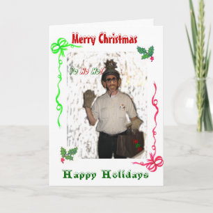Santa Clod God jul Helgkort