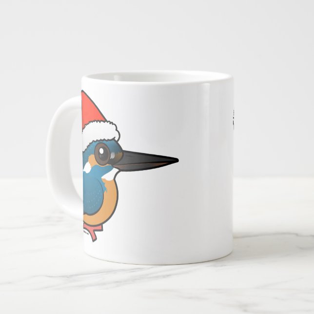 Santa Common Kingfisher Jumbo Mugg (Framsida vänster)