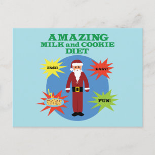 Santa Cookie Diet Helg Vykort