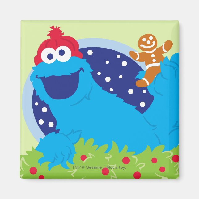 Santa Cookie Monster Magnet (Framsidan)