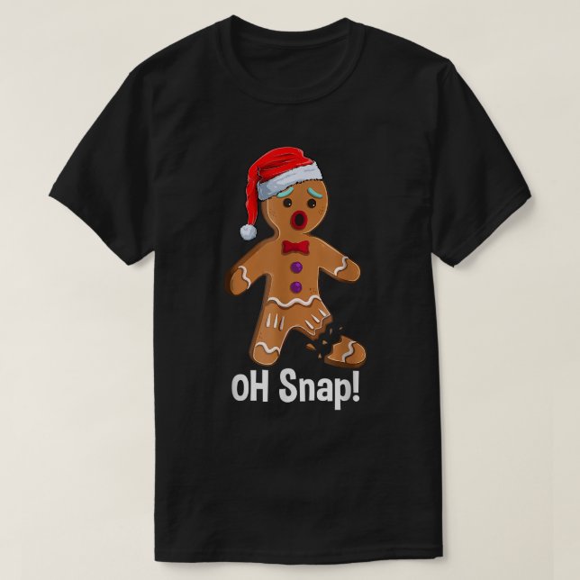 Santa Cookie Oh Snap-Pepparkaksgubben Paj T Shirt (Design framsida)