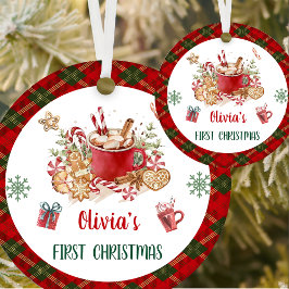 Santa Cookies-Födelsedagsfesten Julgransprydnad Keramik