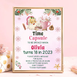 Santa Cookies jul Party Capsule-skylt Poster