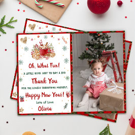 Santa Cookies-julen Party Tack Photo Inbjudningar