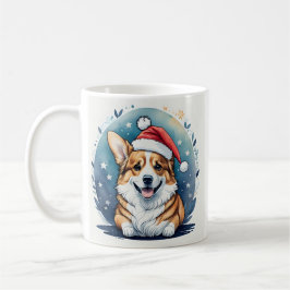 Santa Corgi jul Mugg