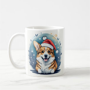 Santa Corgi jul Mugg