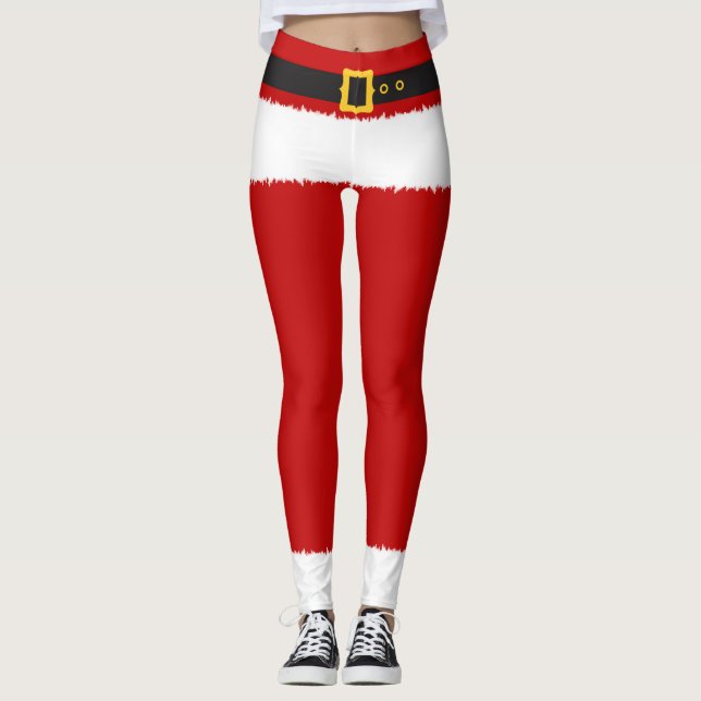 Santa Costume-jul Leggings (Framsida)
