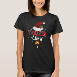 Santa Cousin Crew Christmas Family Matching Pajama T Shirt