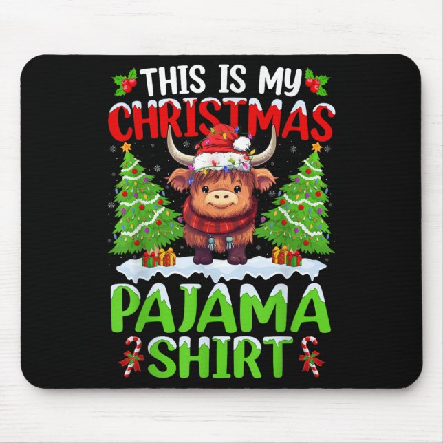 Santa Cow Xmas Tree Lights This Is My Christmas Pa Musmatta (Framsidan)