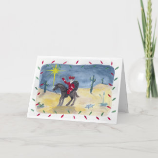 Santa Cowboy Helgkort