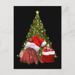 Santa Crab Funny jul Hermit Crab Älskare Vykort