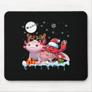 Santa Crab Riding Axolotl Reindeer jul A Musmatta