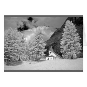 Santa Croce Sanctuary i Dolomites, Italien Hälsningskort