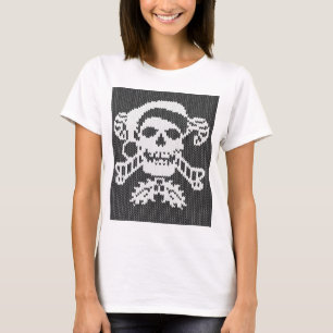 Santa Crossbone Skull i Ugly Sweater Stil Tröja