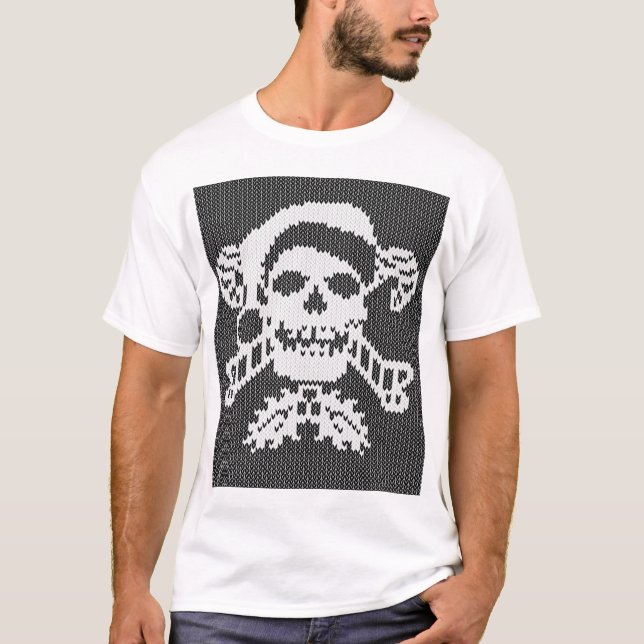 Santa Crossbonesskalle i ful tröjastil T Shirt (Framsida)