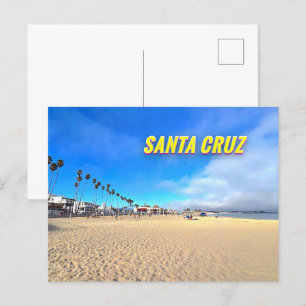 Santa Cruz Beach Boardpromenapromenavykort för Kal Vykort