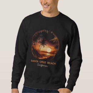 Santa Cruz Beach California Lång Ärmad Tröja