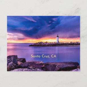 Santa Cruz, CA fyr Vykort