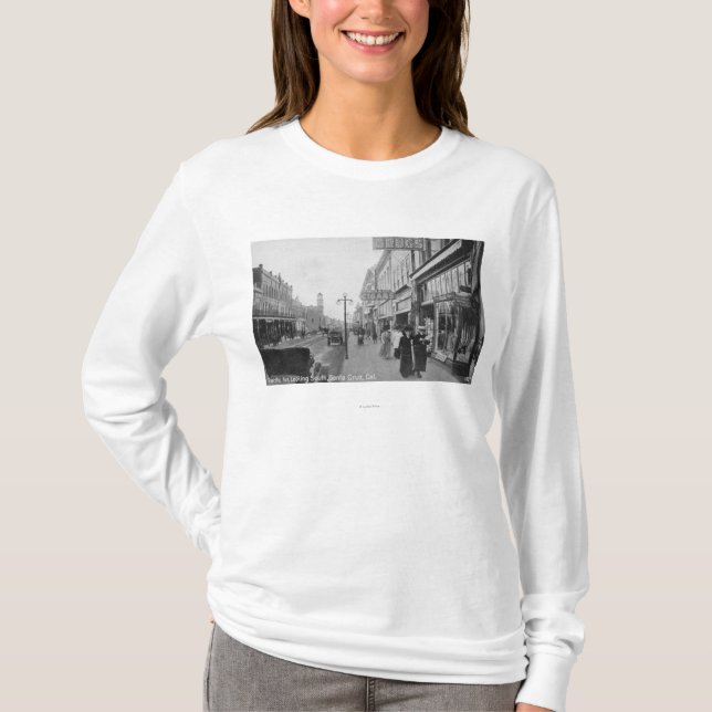 Santa Cruz CA - tittar Stillahavs- aveny Tee Shirt (Framsida)