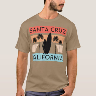 Santa Cruz California Beach Surfing Surfer Summer T Shirt