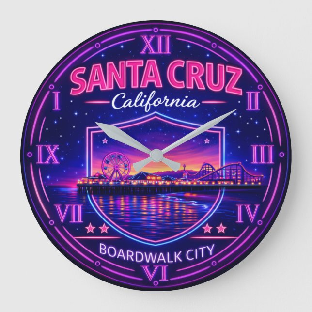 Santa Cruz California Boardwalk Stor Klocka (Framsida)