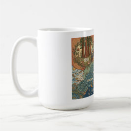 Santa Cruz California Dreams Map – Vibrant Coast Kaffemugg