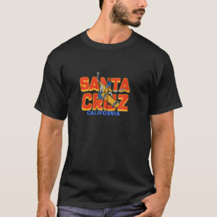 Santa Cruz California Epic Skeleton Skater Zip T Shirt