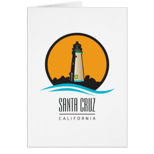 Santa Cruz California fyr Hälsningskort