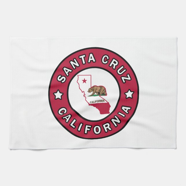 Santa Cruz California Kökshandduk (Horisontell)