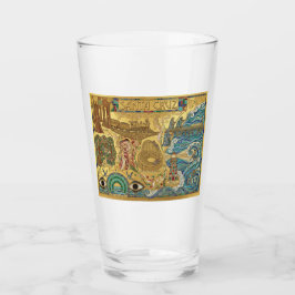 Santa Cruz California Mosaic Map Boardwalk Beach Glaskopp